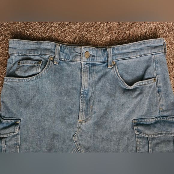 RAILS The Laurel Cargo Blue Wash Denim Mini Skirt | SZ 30 - Picture 4 of 12